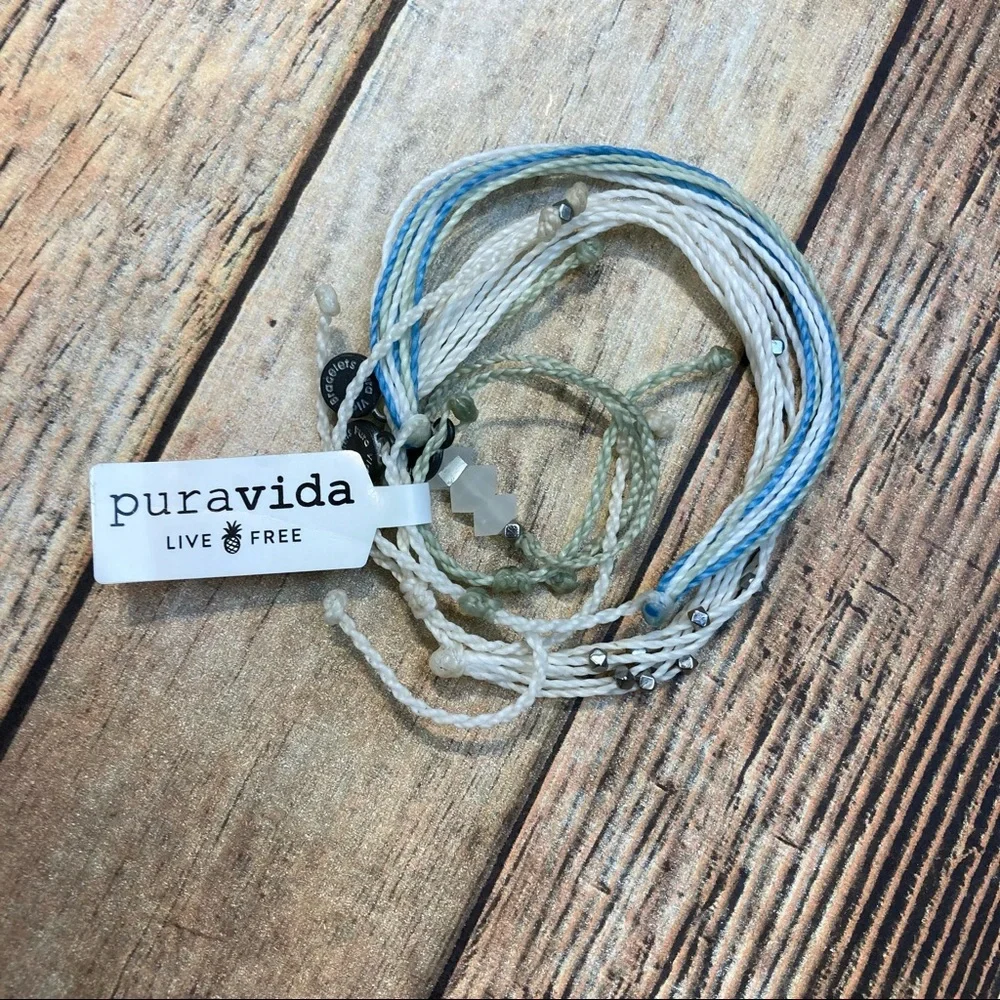 Pura Vida Mental Health Awareness Bracelet Blue NWT